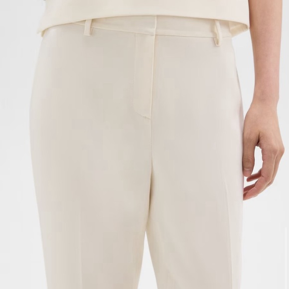 NWOT Theory Treeca Full Length Pant in Admiral Crepe size 12 - Picture 3 of 3